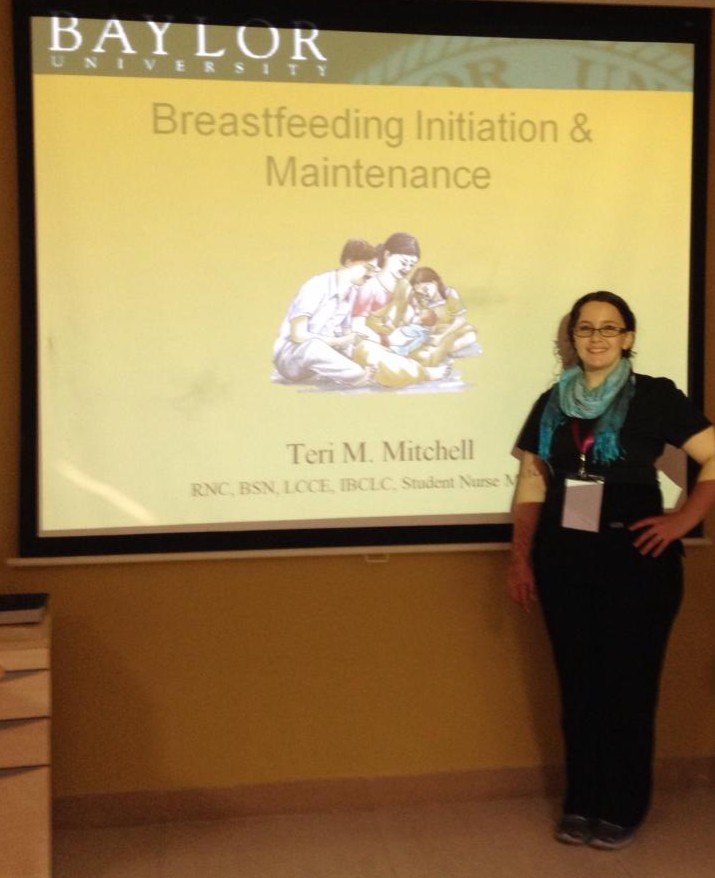  Teri teaching midwives in India about breastfeeding 