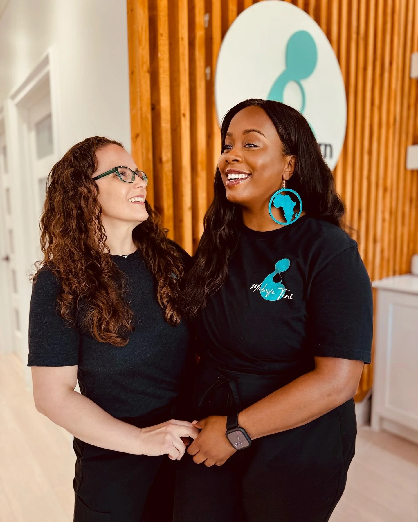 Happy Birth Day to Tere&eacute; @themercymidwife!! We are hashtag blessed to have you on our team &amp; out here doing the work to improve the outcomes for birthing families 🤍🤍🤍