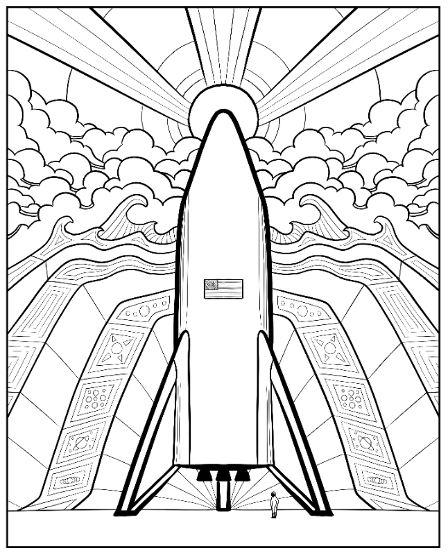 "Starship test flight rocket just finished assembly at the @SpaceX Texas launch site. This is an actual picture, not a rendering."