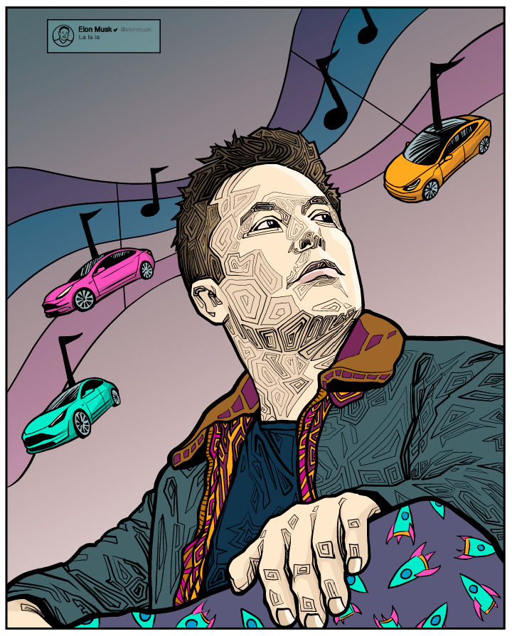 From the “La la la” coloring page