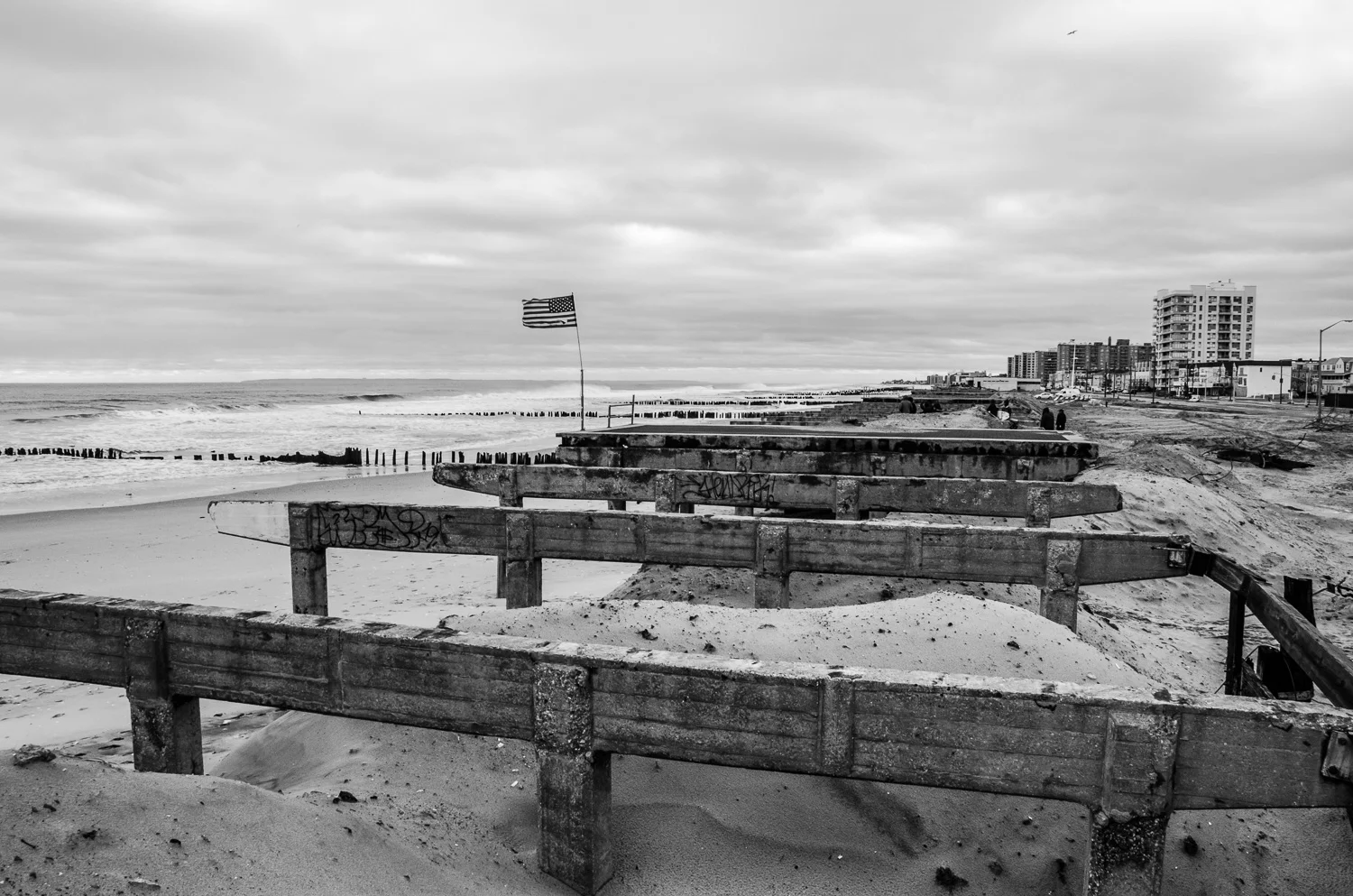 Rockaway Boardwalk. Well... what's left of it.