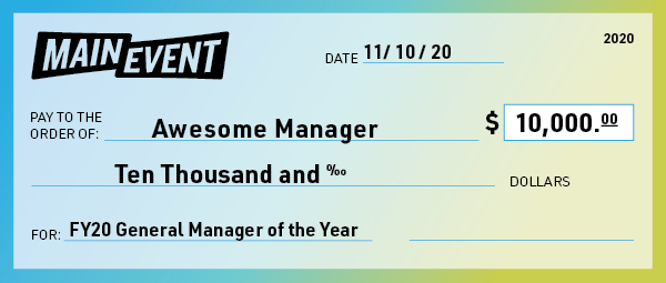 2020 annual conference - Giant Check! 