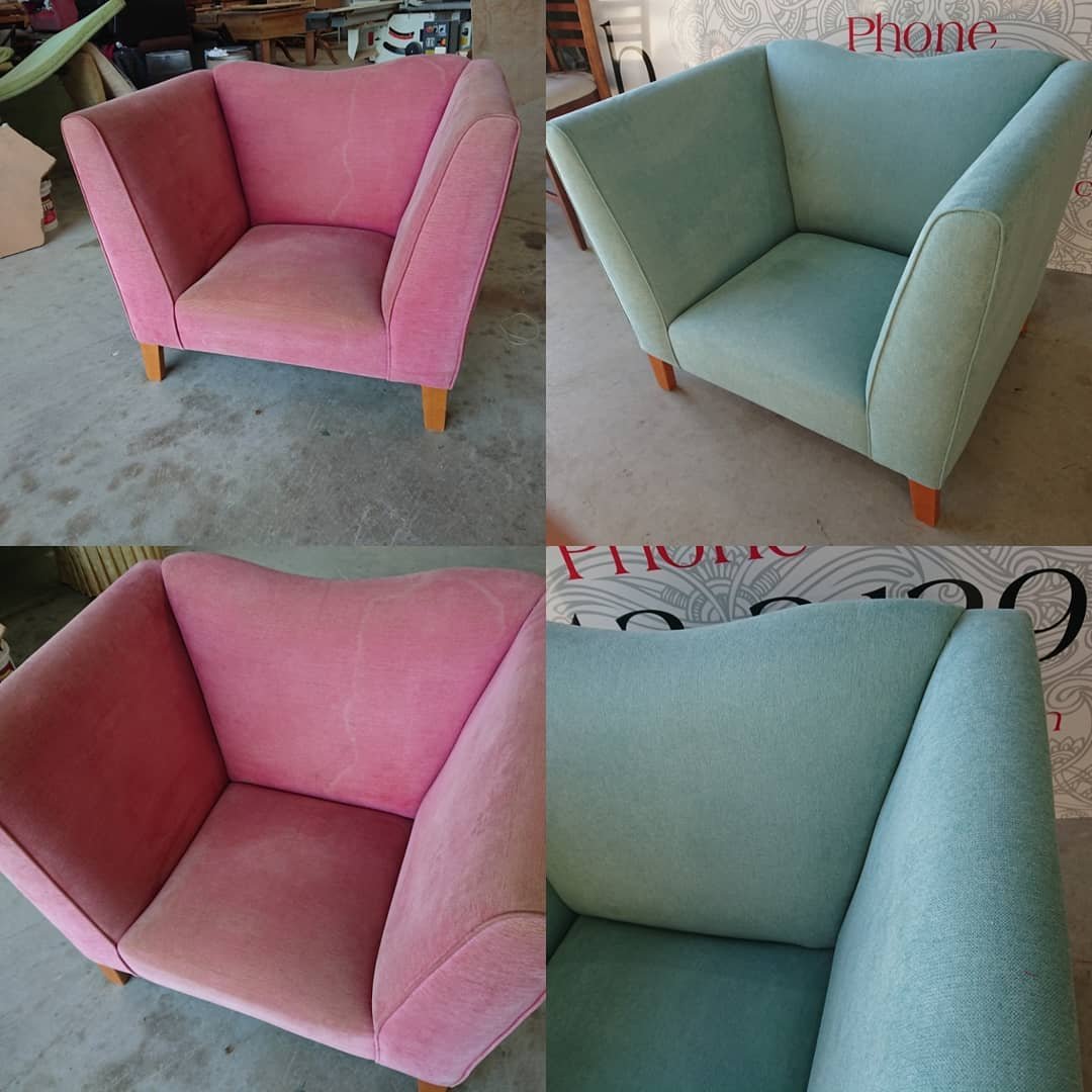 Deep Upholstered Armchair in @warwickfabrics Prague Opal

#upholstery #antique #newcastle