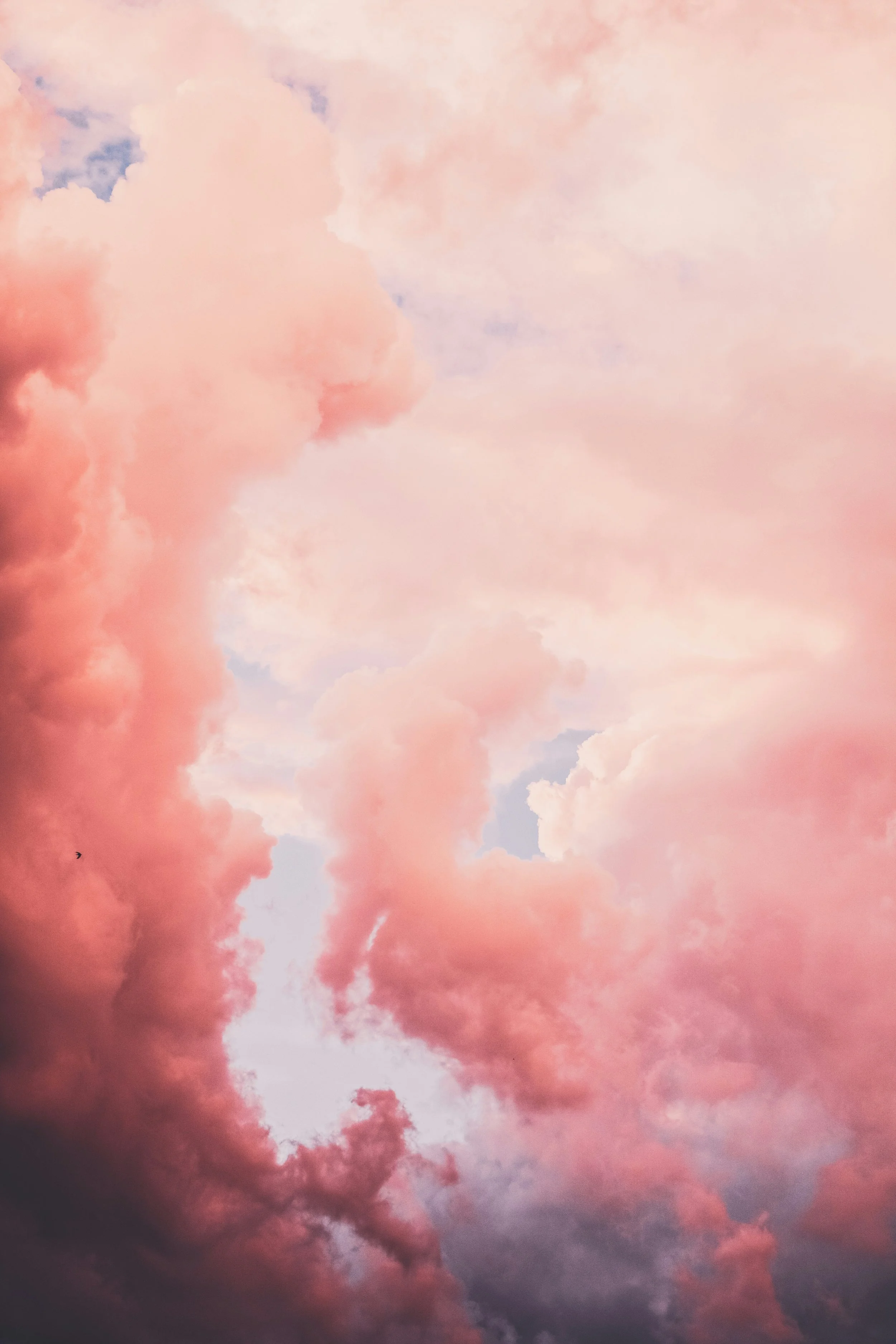Pink fluffy clouds