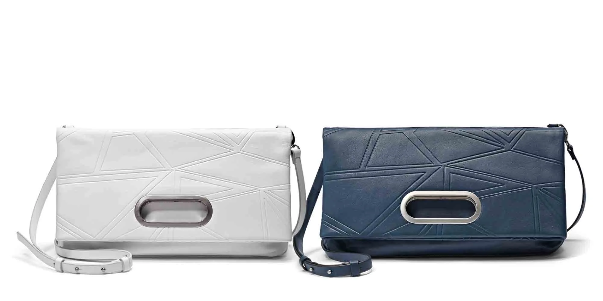 Product: Ella (platform name) leather fold over bag, can be worn 4 ways (clutch, crossbody, shoulder bag, satchel - held by the handle).