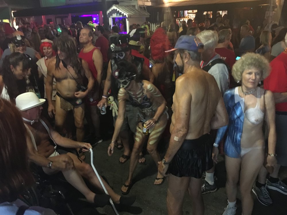  fantasy fest 2016 key west crowd shots pictures body paint nudity    