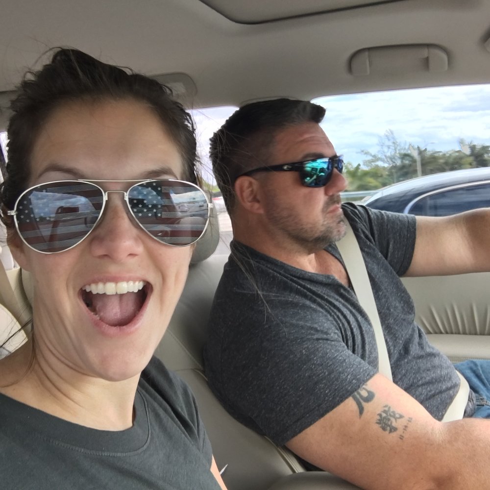  Alessandra Torre and husband on way to key west for fantasy fest - 12 hour road trip! 