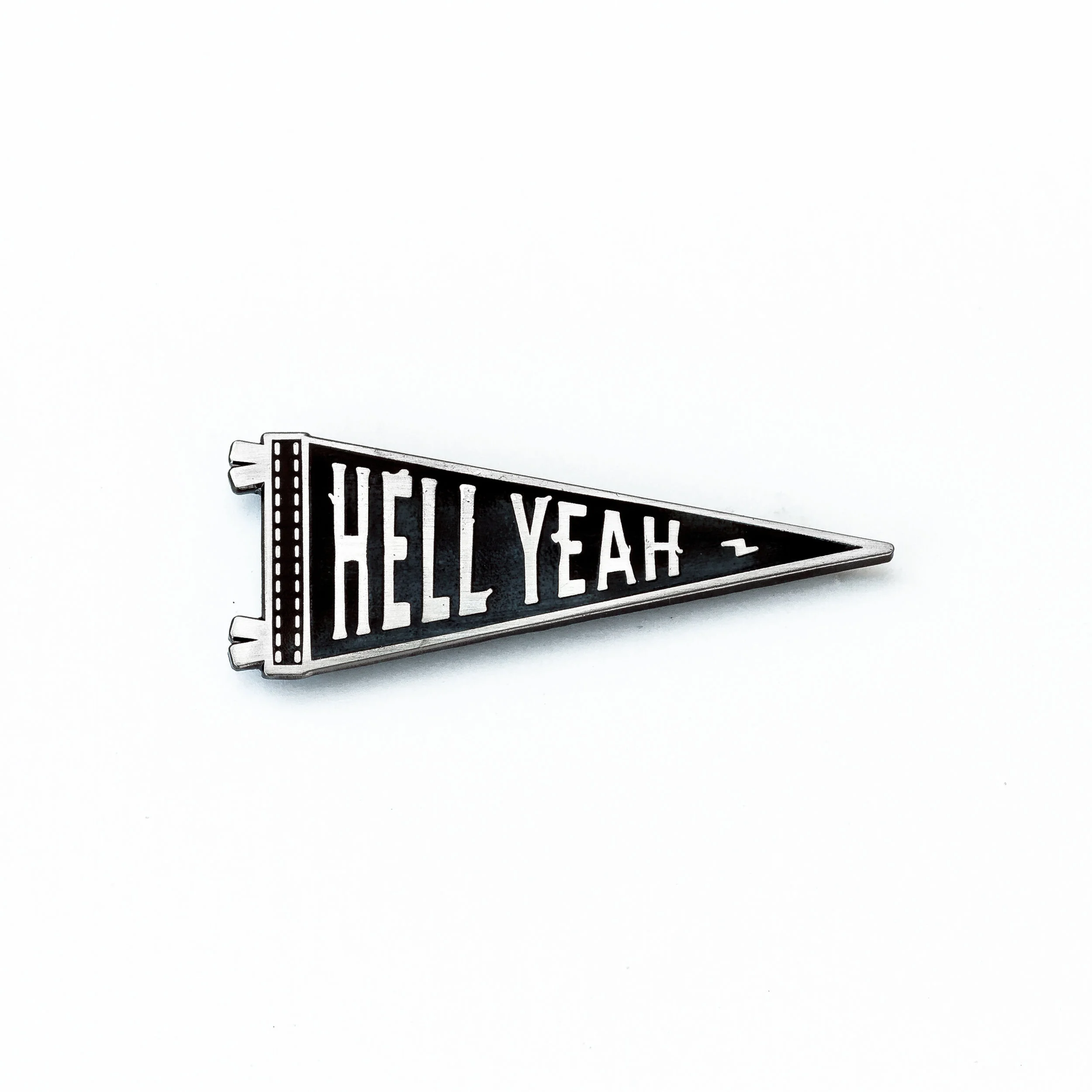 LLS036 : Oxford : Hell Yeah Hard Enamel Pin 2" x 0.8" $4