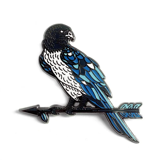 LLS105-B : Peregrine Falcon Hard enamel pin 2" x 2" $4