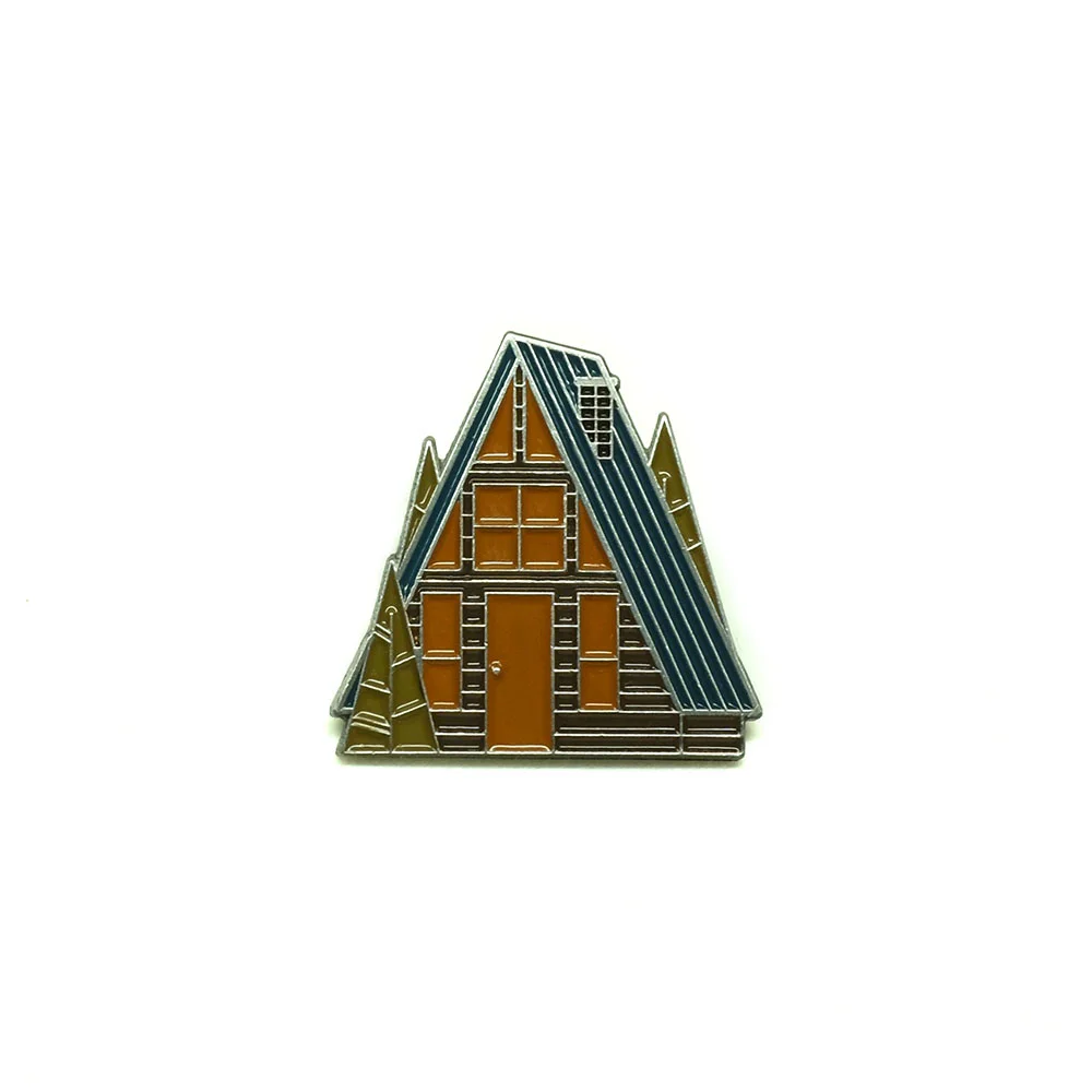 LLS012 : A-Frame (Spring) Soft Enamel Pin 1" x 1" $4
