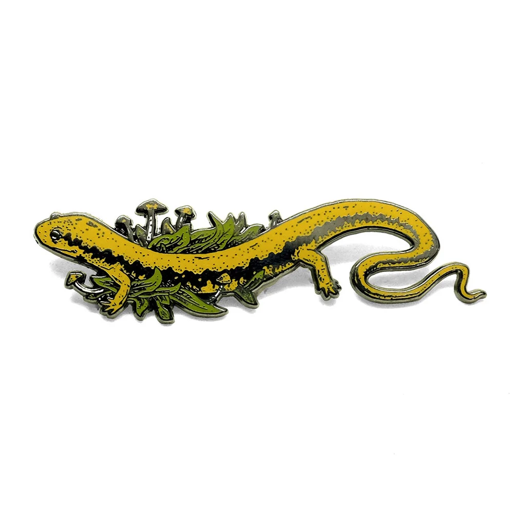 LLS180 : Salamander Hard enamel pin 2.5” x 0.68” $5