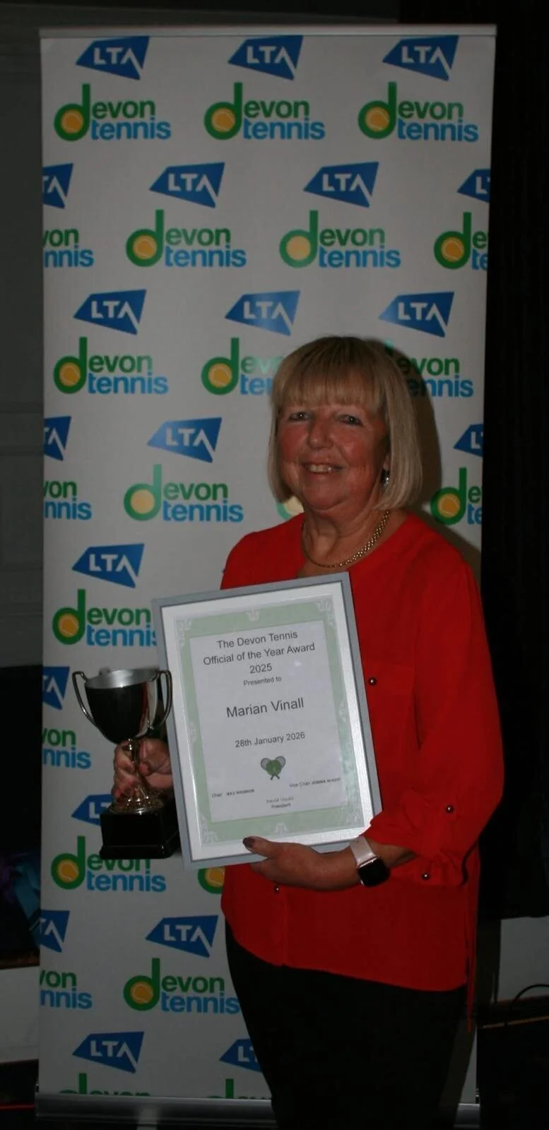 Devon Tennis Awards Success