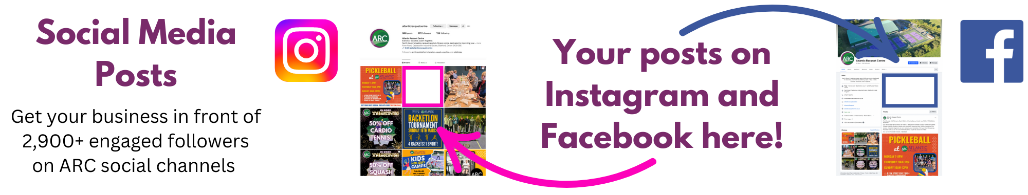 Corporate and community social media links