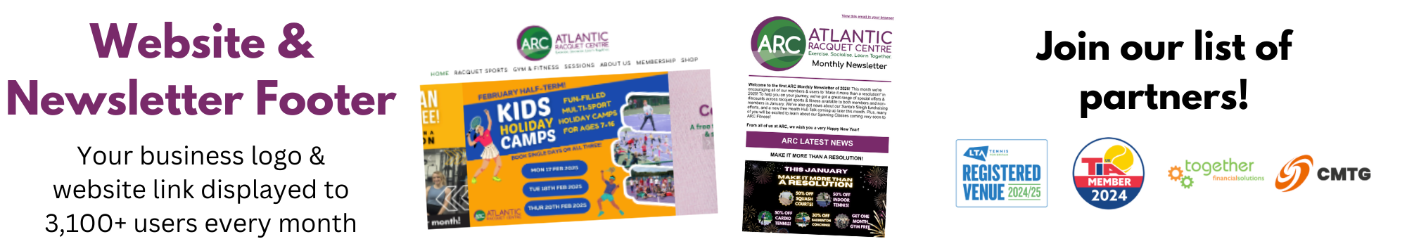 Website advertising North Devon