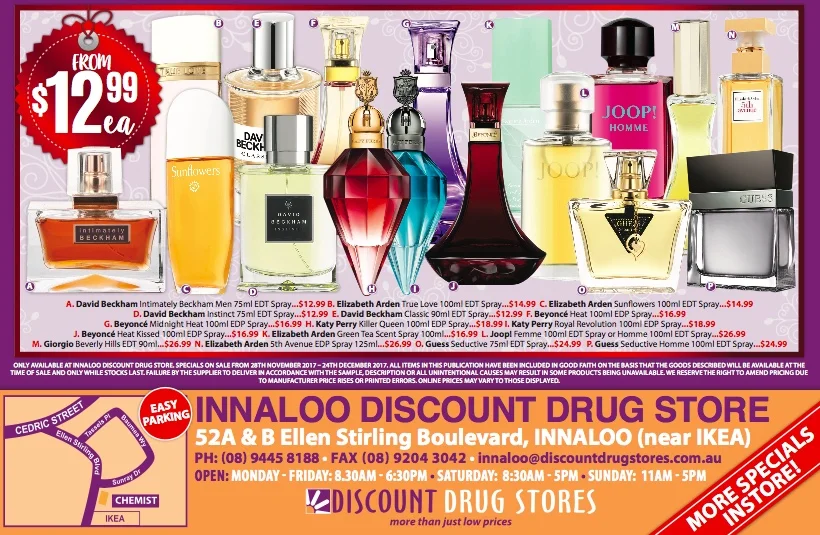 Prices valid until the 24th December 2017