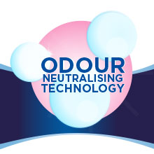 Odour Neutralising Technology Neutralises odour and doesn’t just mask it for a fresher feel in the morning.