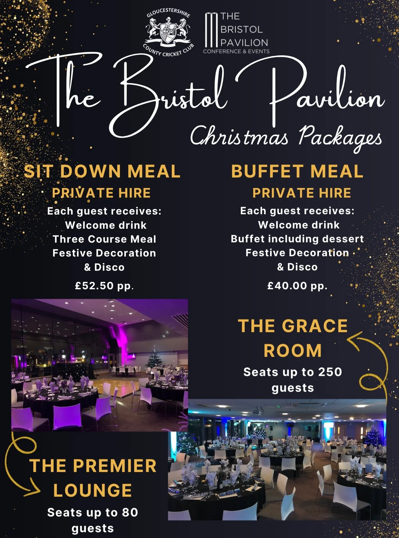 Christmas at The Bristol Pavilion 🎄

The Christmas 2025 Menus are now finalised, and are looking delicious 😍

Book now!!! Dates in December are filling up fast 🔥