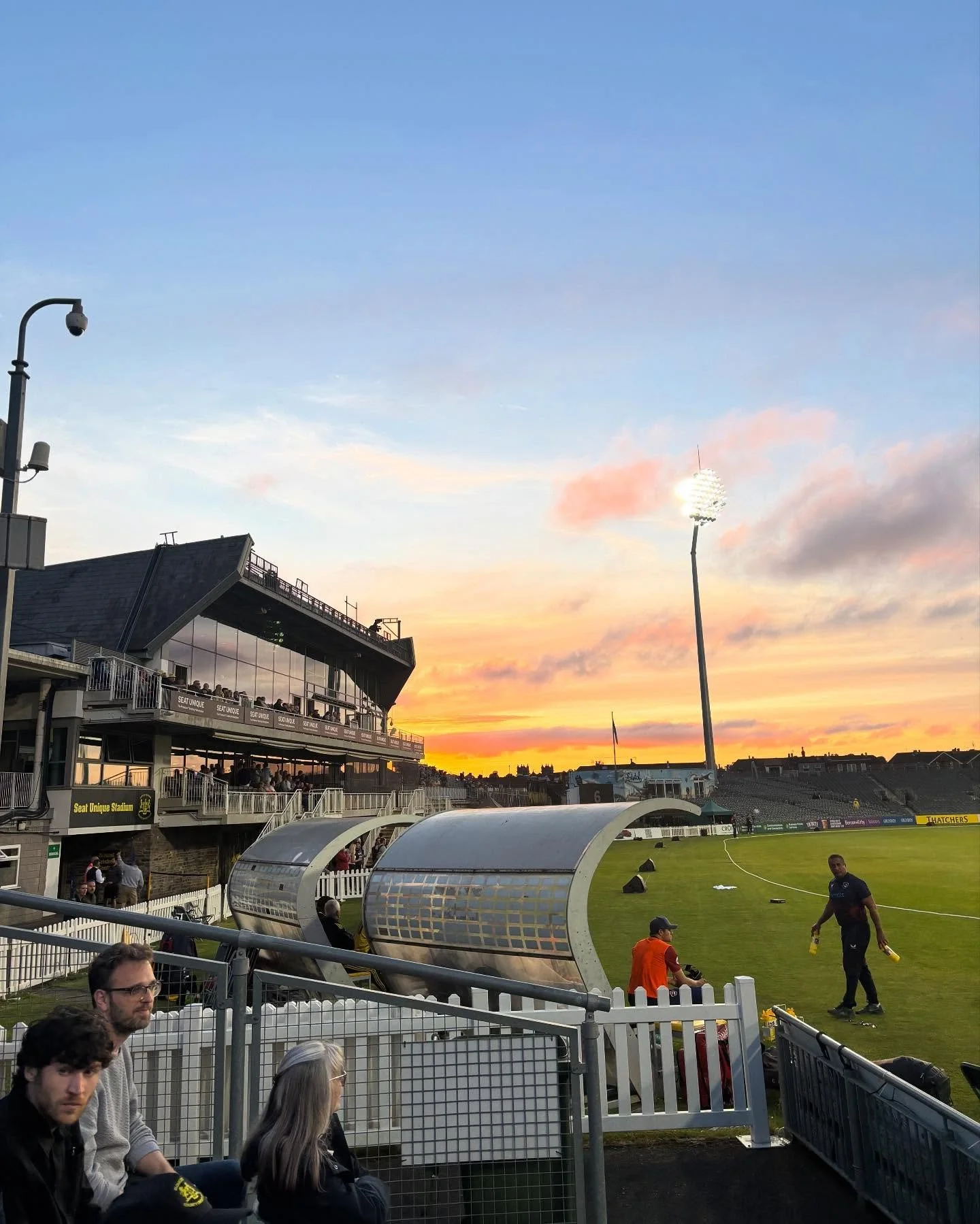 First T20 match of the season under a Bristol sunset 🌇
The Pavilion was glowing, the energy was electric, and the cricket was back in full swing at Gloucestershire Cricket County Ground!

Tickets for the international game, England V West Indies, th