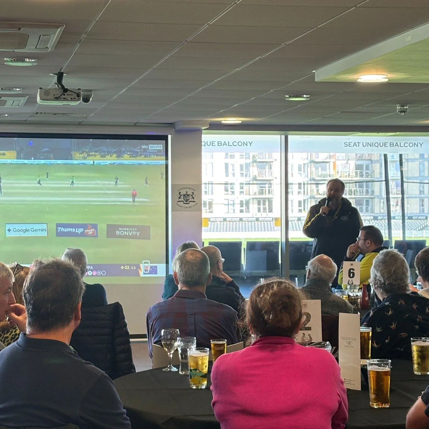 Yesterday afternoon, our members gathered in the Grace Room to enjoy the international cricket match between England and India 🏏

Great company, a delicious spot of lunch, and plenty of cricket action made for a fantastic afternoon all round!