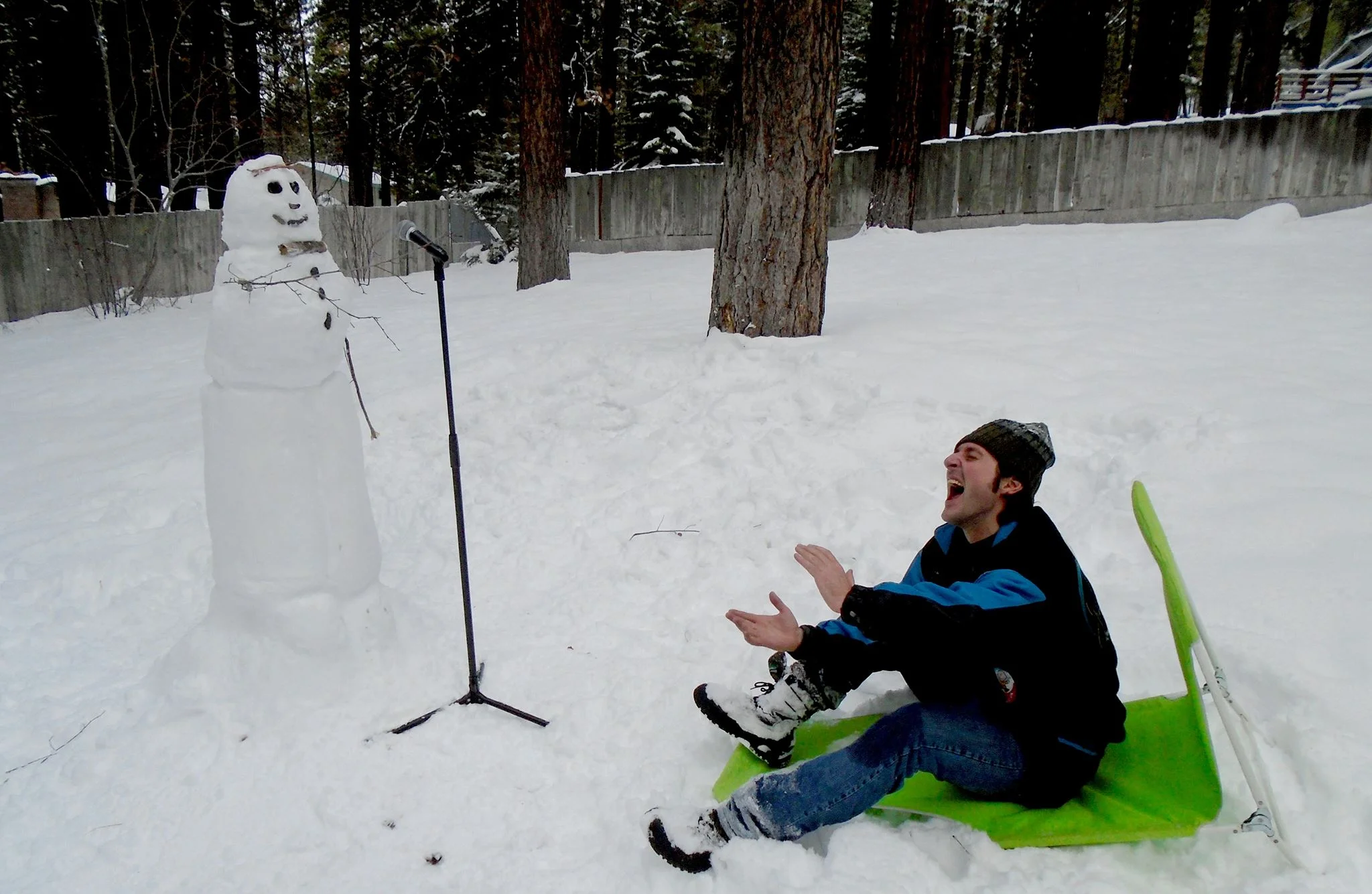 I booked Harvey Snowman at The Virgil based on this set. See, you never know who’s watching at an open mic. The other snow comics bailed after their sets. Way to support the room, shitheads.