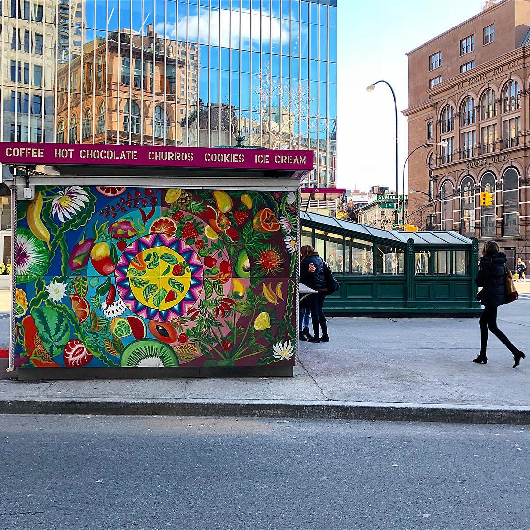The La Newyorkina Kiosk; Astor Place