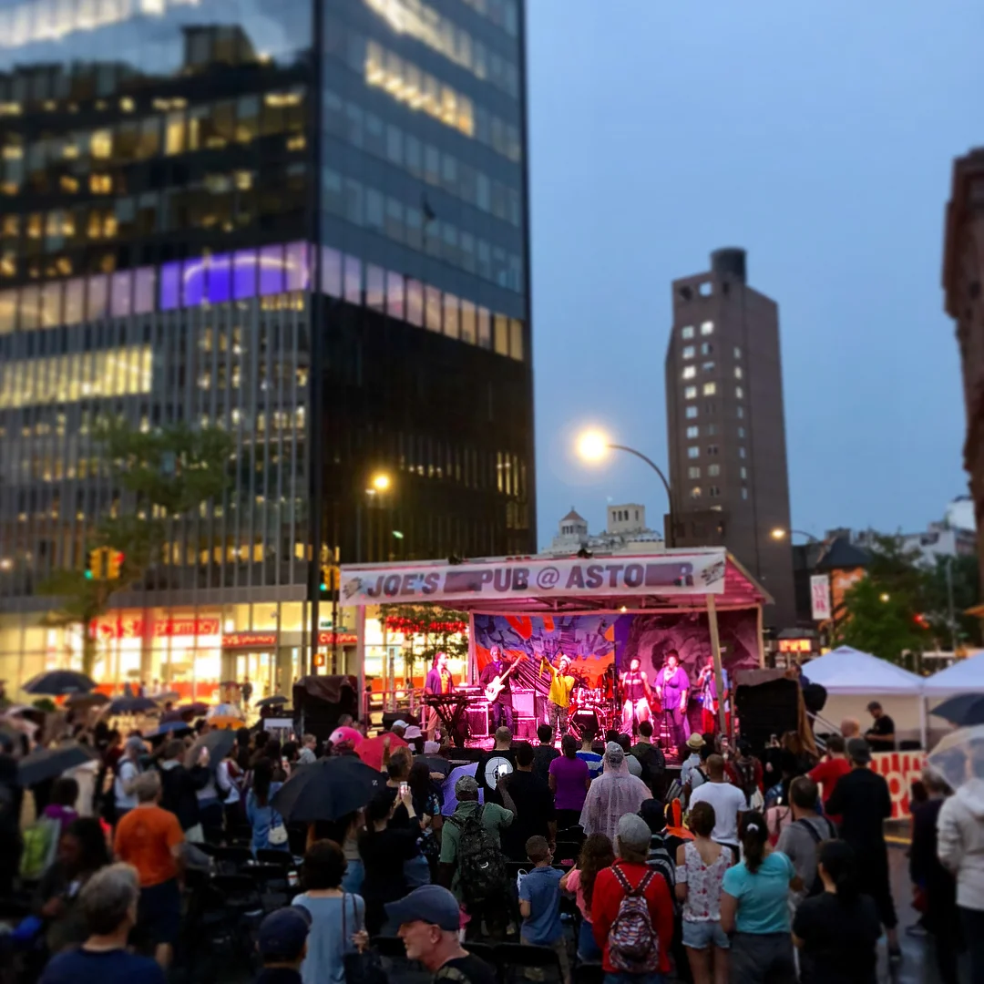 Nona Hendryx on stage at the Astor Place Black Tar Beach Party, July 27.