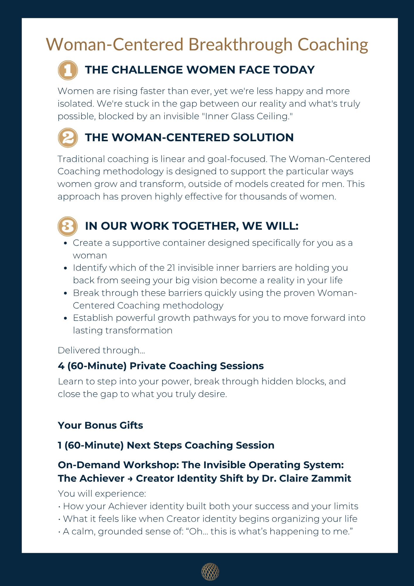 Woman-Centered Coaching Breakthrough