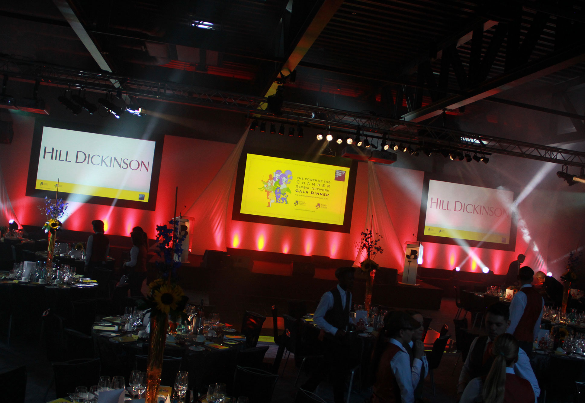 Corporate Event Production, Audio Visual Hire & Staging at Rum Warehouse Liverpool