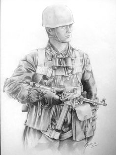 Dibujo de un militar. VLADIMIR LEDÉVEB / 4EVER / FLICKR. 