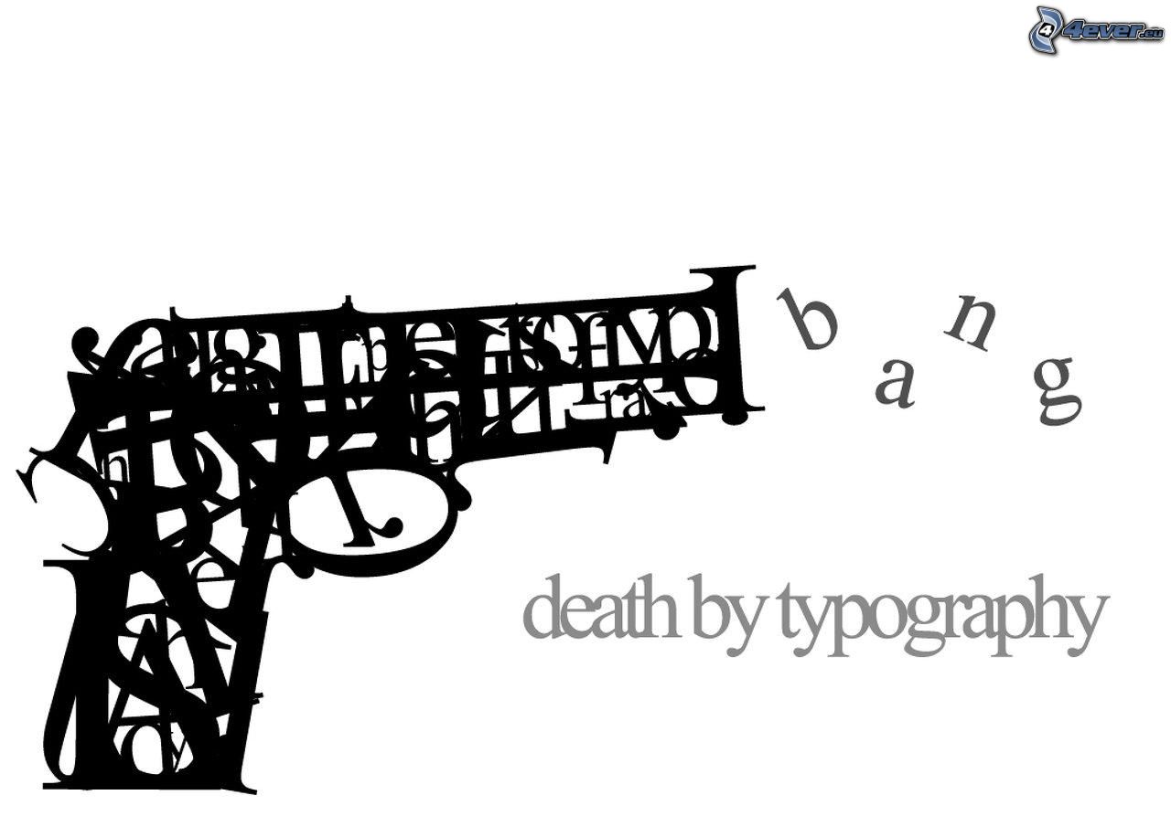 Un dibujo abstracto de una pistola. VLADIMIR LEDÉVEB / 4EVER / FLICKR. 