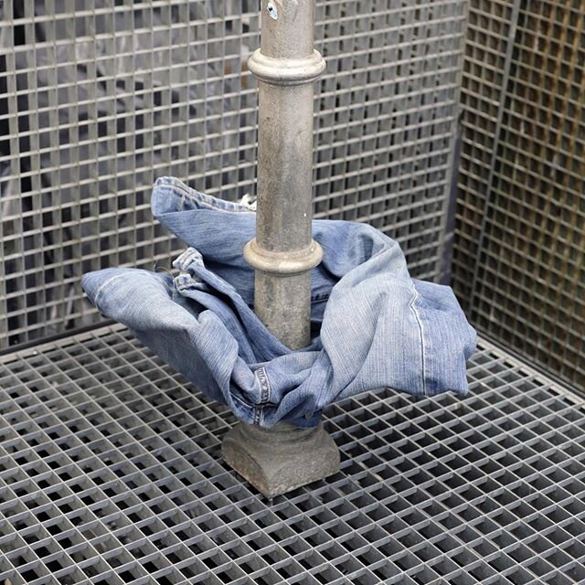 Farbvision will reopen soon with Manly Rainy Moany, a solo show by Sofia Hult&eacute;n. Saturday 27. June. More details to follow. 
#sofiahult&eacute;n #jeans #sculpture
