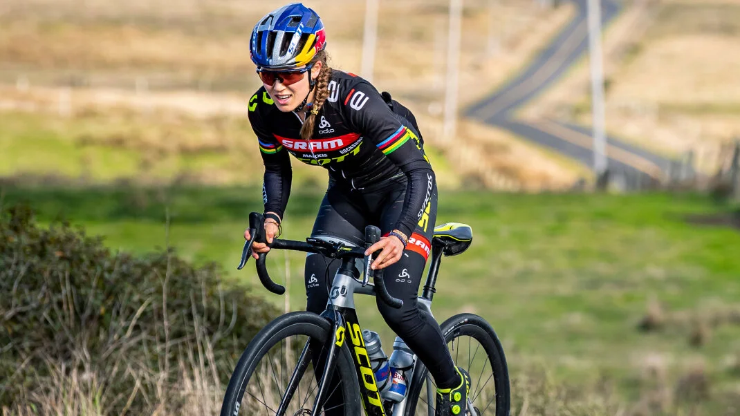 Kate Courtney announces the Sparkle On Scholarship for NICA student-athletes