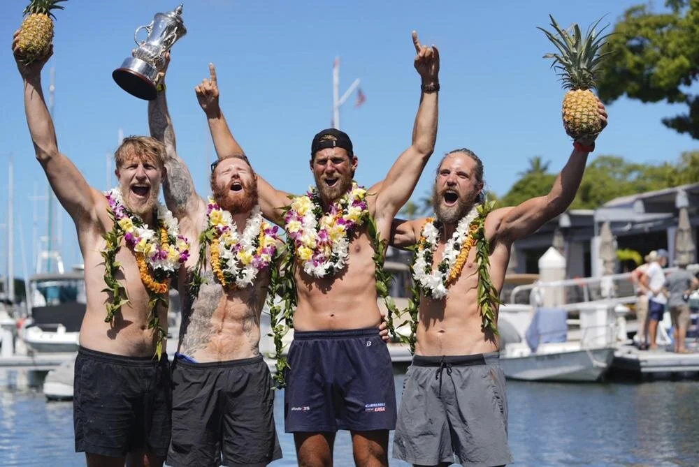 Crew rows 30 days to set record in boat race across Pacific