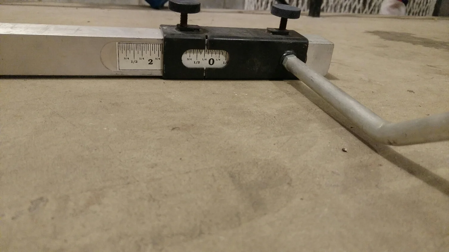 adjust the lil pointer arms to meet your scribed line, and set toe quickly with these cool tools