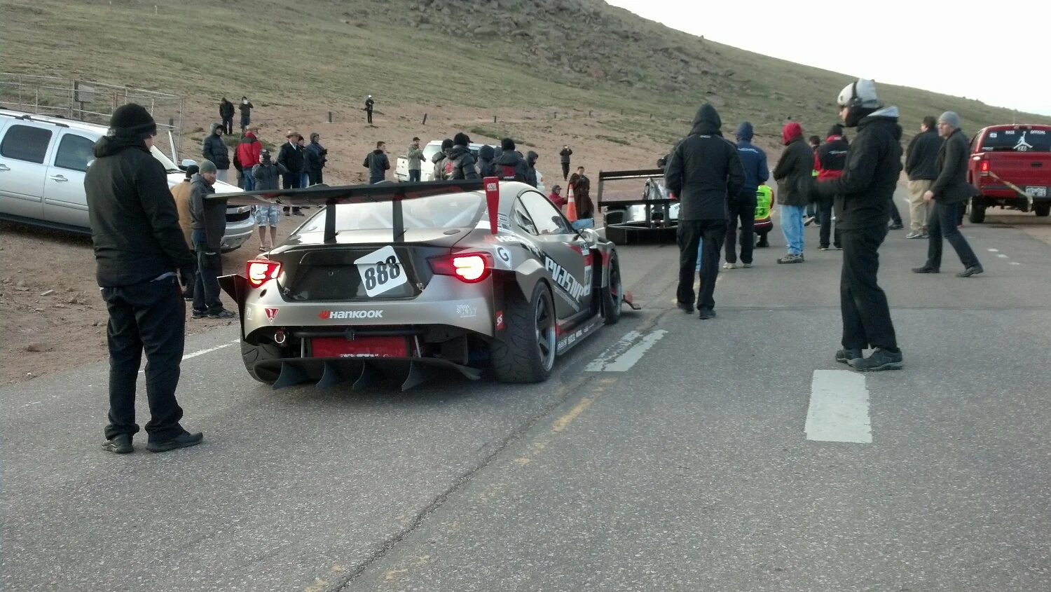 Pikes peak hill climb has some rules. Guess why....... yup, because its super dangerous. 