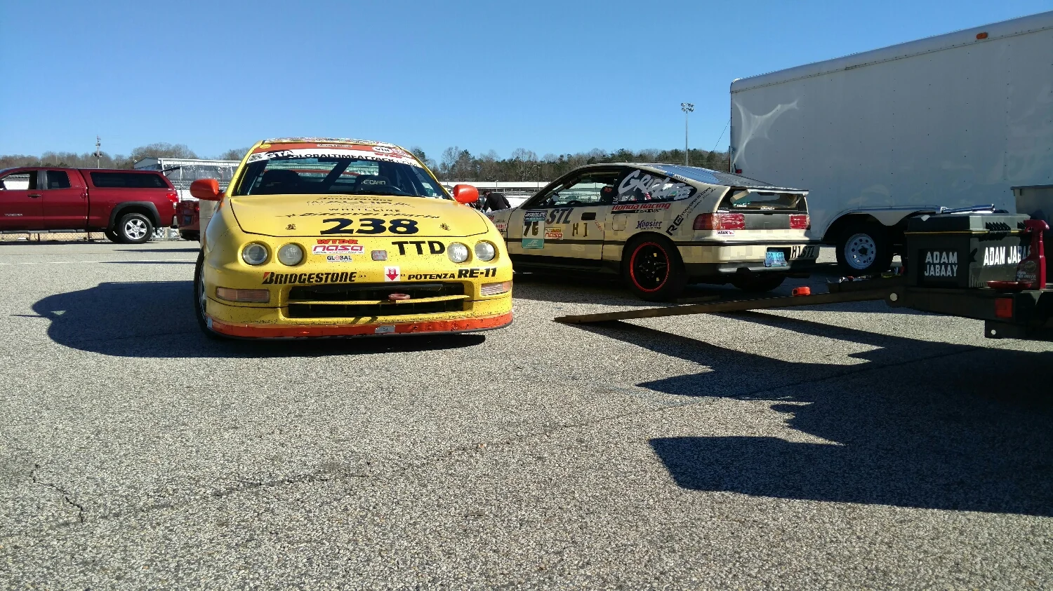 We love Andy's simple and effective car, and that he drives it to the track. 