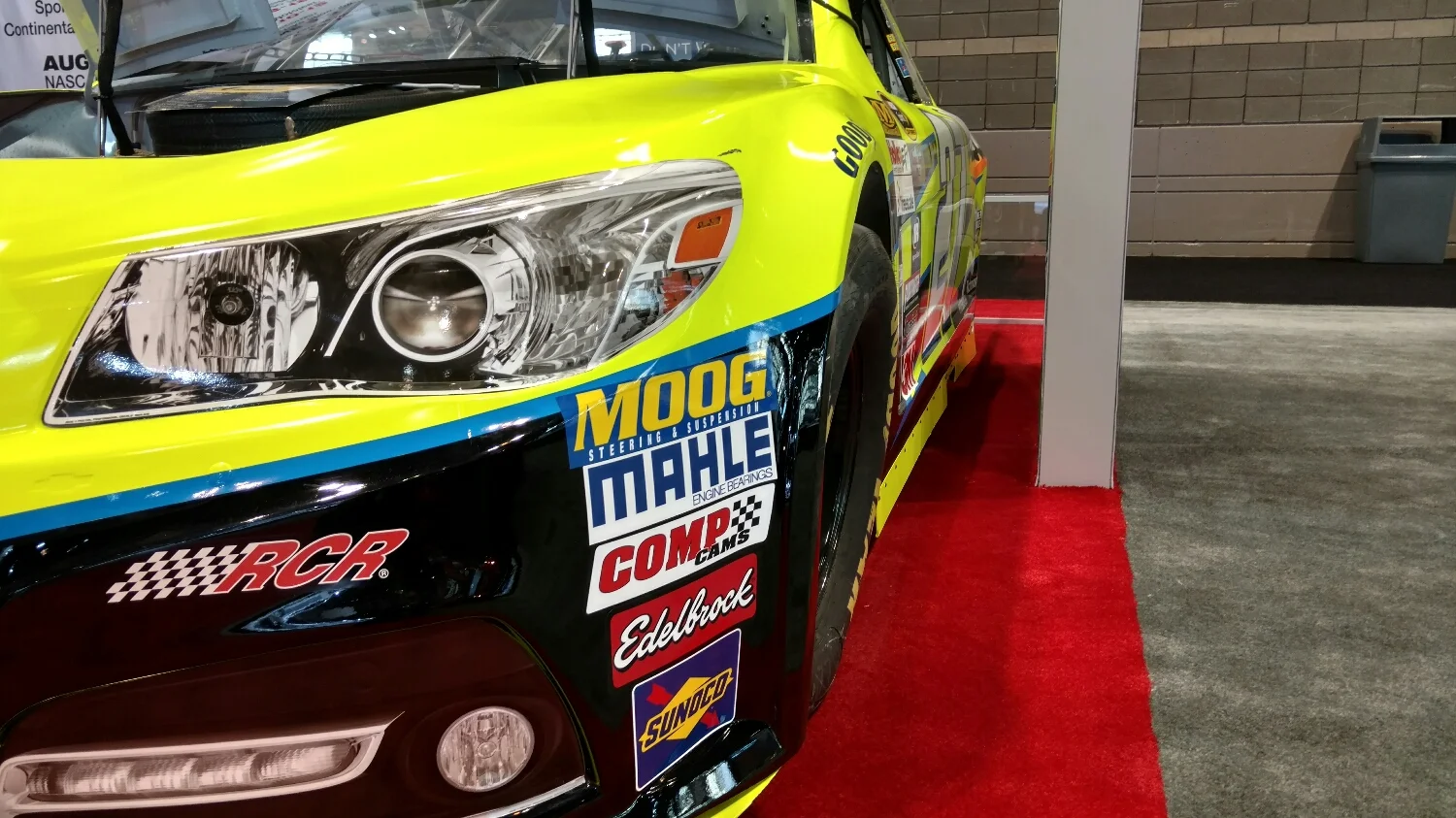 But Paul Menard's stock car clearly didn't have the road course setup dialed in. 