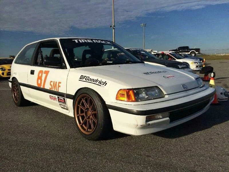b16, ac, and too big of tires. 