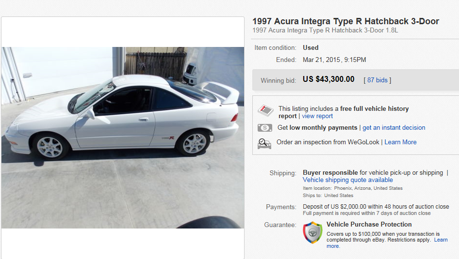 This one in particular had 10,250 miles. Pretty much never driven or enjoyed.