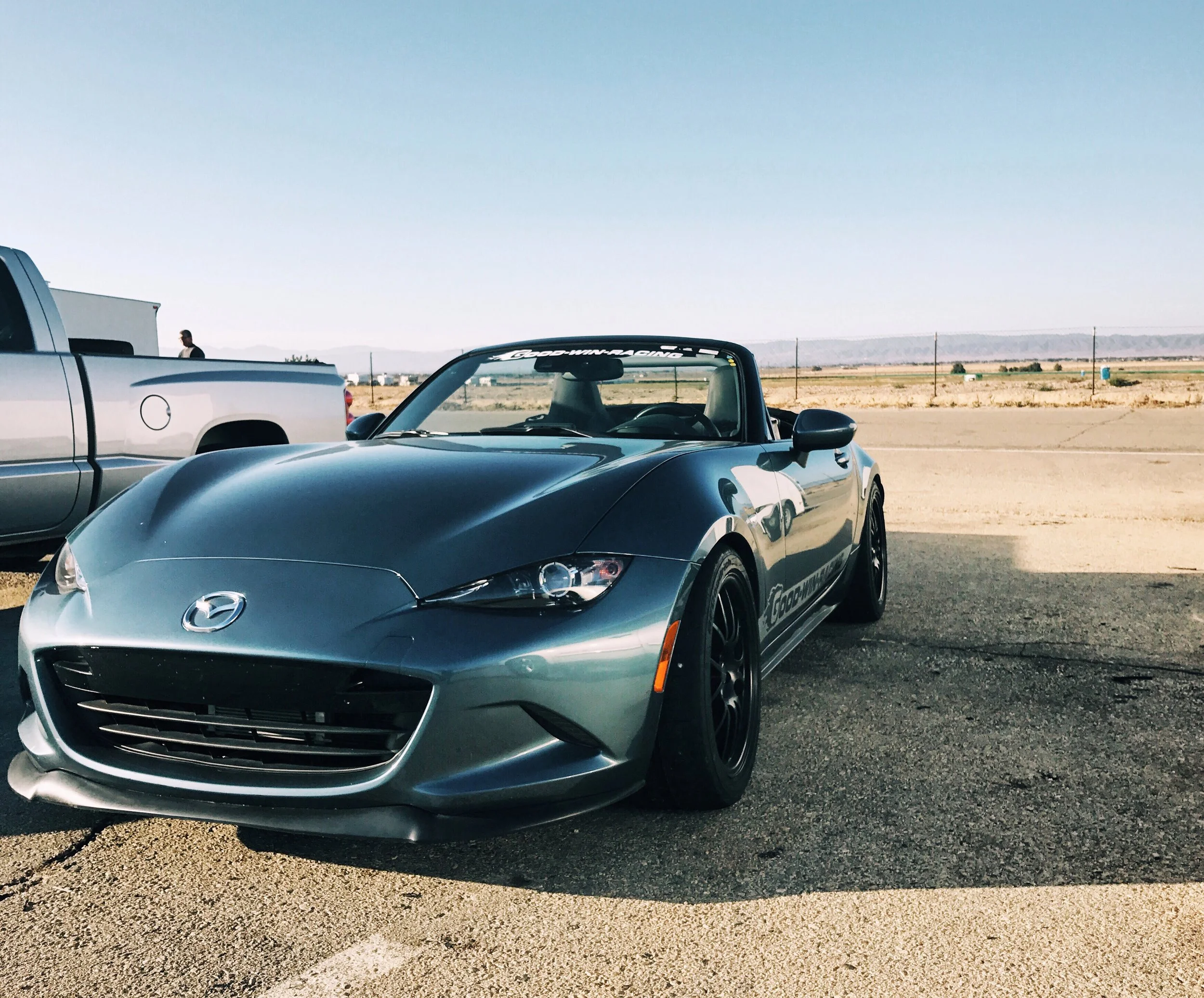 Motivation to climb the chain in track knowledge and at work: Goodwin Racing's ND Miata in my favorite color