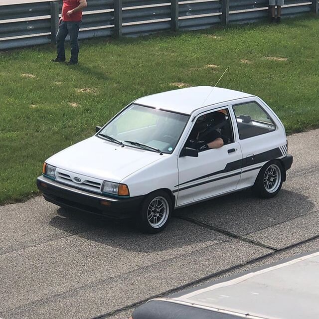Yup, that&rsquo;s a Ford Festiva going out on track here at @gridlifeofficial Round 2 at Gingerman Raceway.  What&rsquo;s your excuse?  #ford #festiva #trackcar #ogbspec #racecar #carsofinstagram