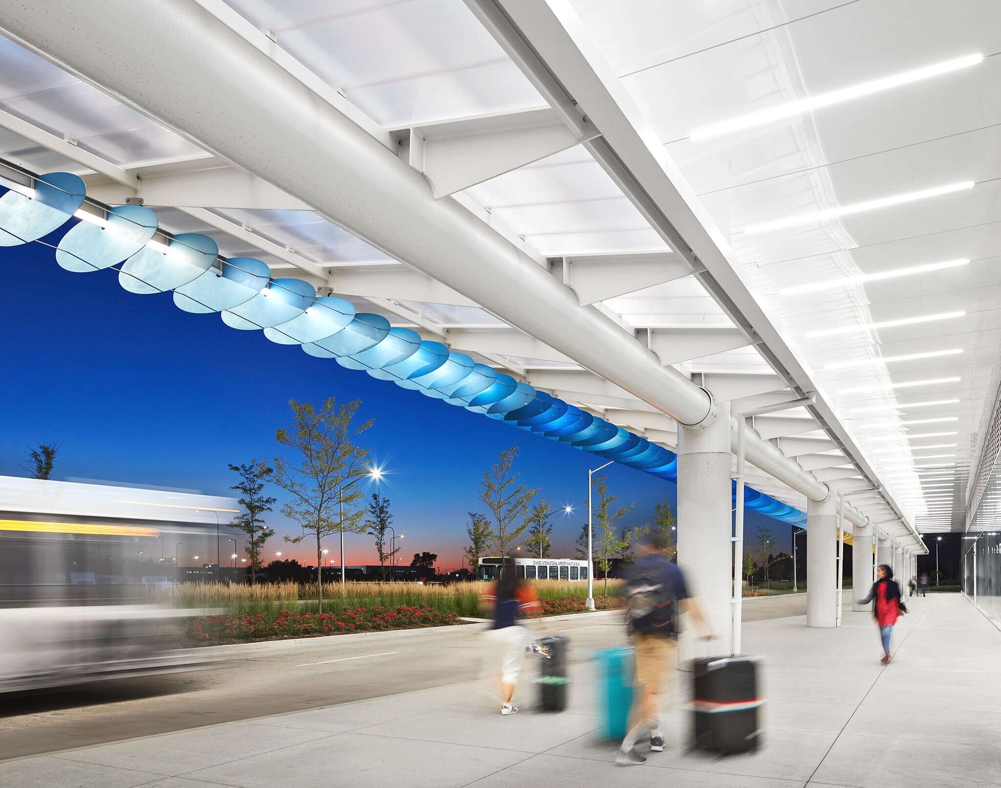  O’Hare Consolidated Car Rental Facility  Ross Barney Architects  Chicago, IL     Return to Projects  