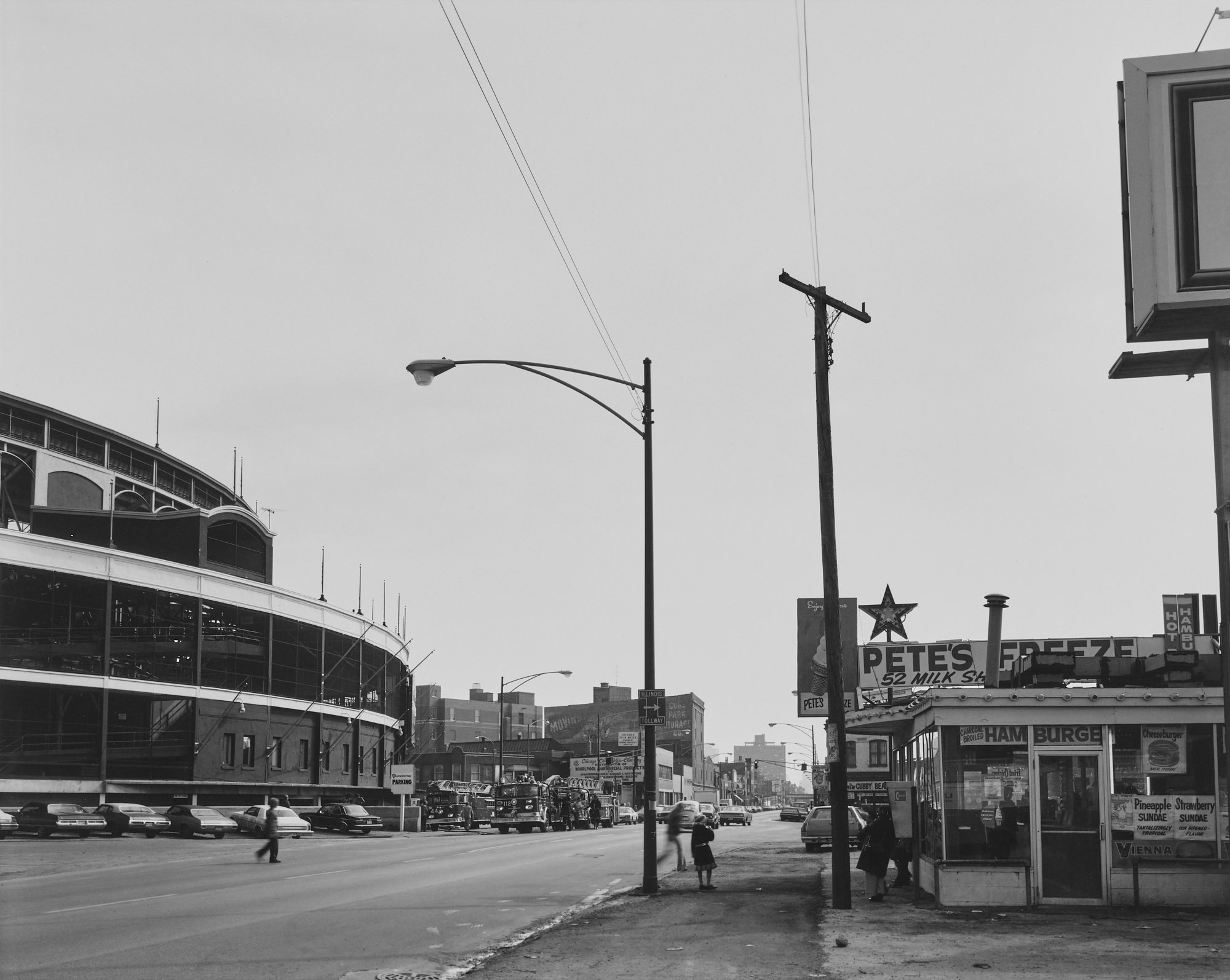 © Nicholas G Merrick 1977, Intersection Addison and Clark Avenues (Petes Freeze) Chicago, Illinois.jpeg