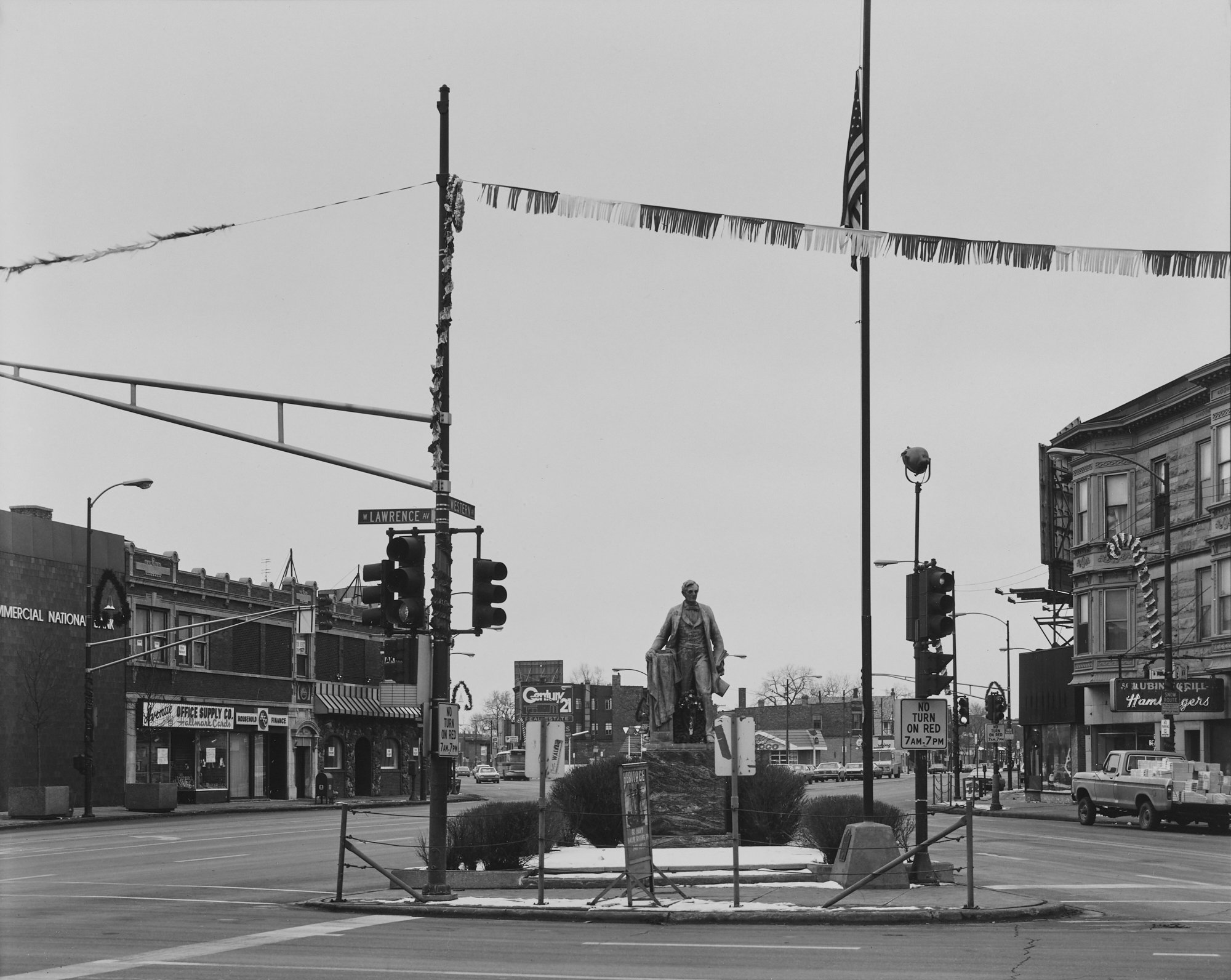 © Nicholas G Merrick 1977, Intersection Western, Lawerance, Lincoln Avenues (Abraham Lincoln) Chicago, Illinois.jpeg