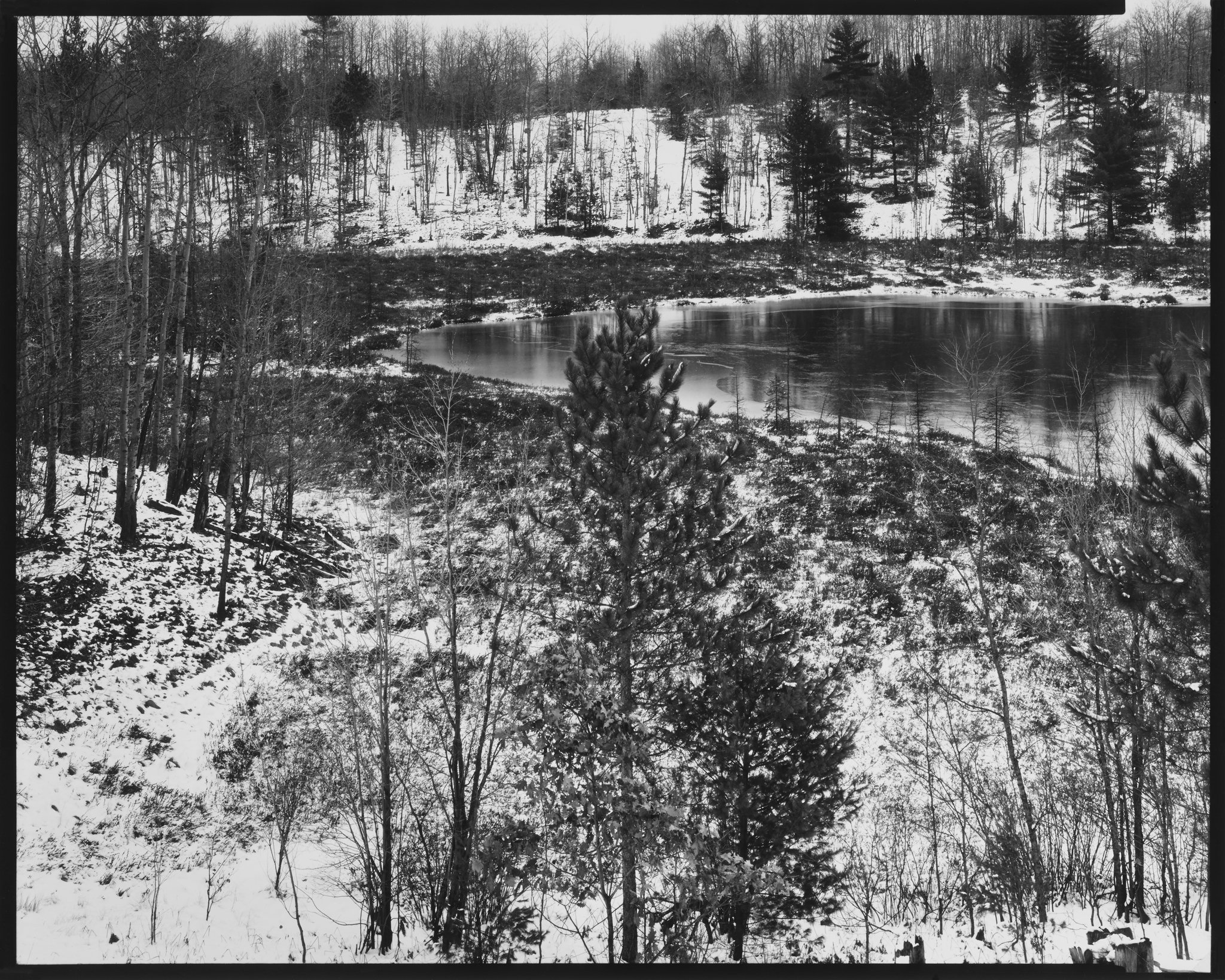 American Landscapes Portfolio_Winter Pond with First Ice, Michigan_1981 © Nick Merrick.jpg