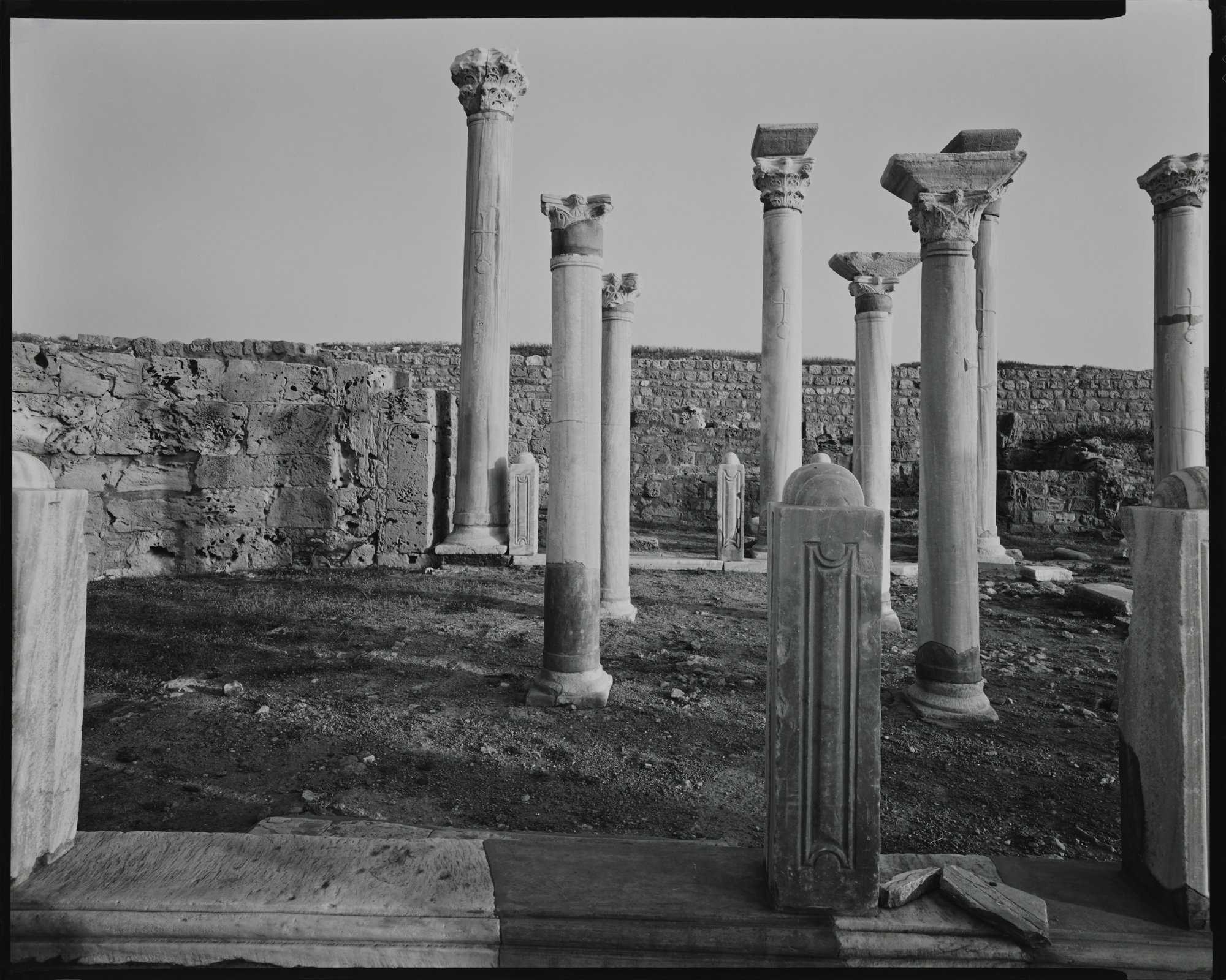 Cyrenaican Landscapes_Altar Area, Central Basilica, Apollonia, Libya_1979 © Nick Merrick.jpg