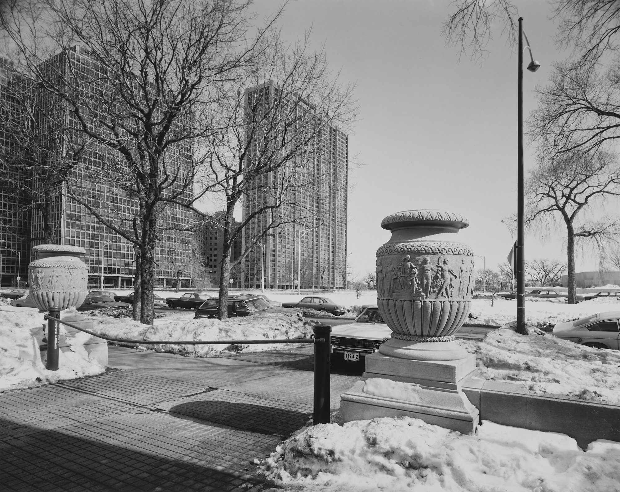 © Nicholas G Merrick 1978, Entranceway Park West, Chicago, Illinois #78-1.jpg