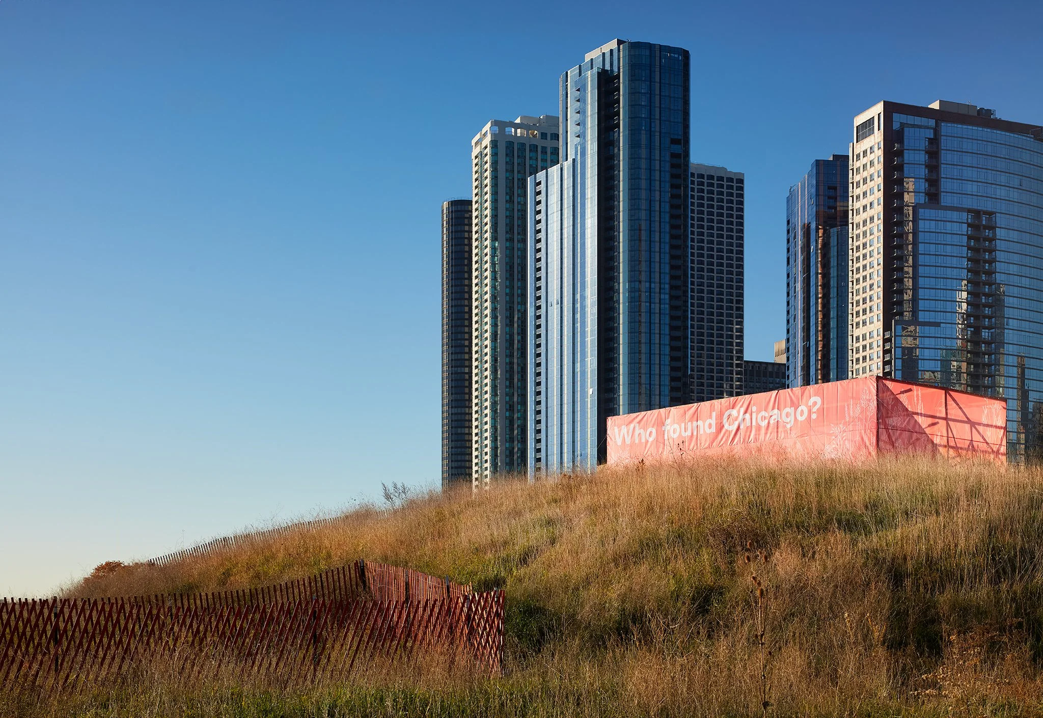  'Parallel History'   Ross Bar­ney Archi­tects  DuSable Park, Chicago Architecture Biennial  Chicago, IL     Return to Projects  