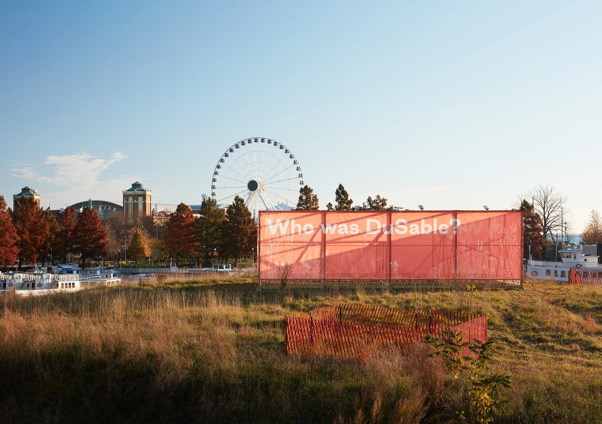  'Parallel History'   Ross Bar­ney Archi­tects  DuSable Park, Chicago Architecture Biennial  Chicago, IL     Return to Projects  