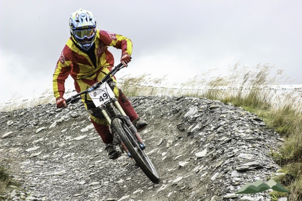 Berms are built into the track to provide variety and test the riders skills.
